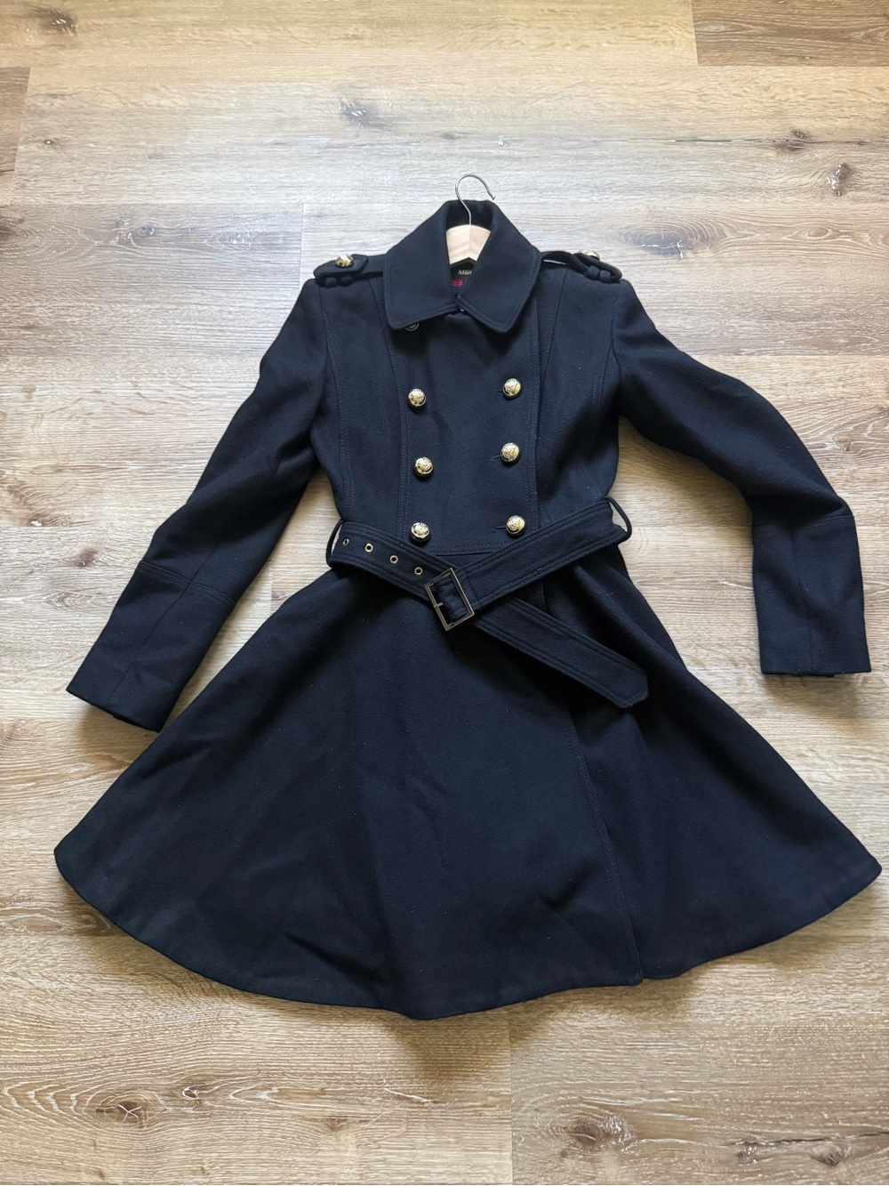 Miss Sixty Women’s Black Coat with Belt